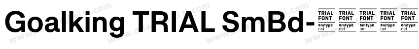 Goalking TRIAL SmBd字体转换